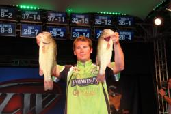 Although he finished the tournament in second-place, Nick Hensley won the Co-angler of the Year title.