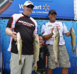 Mercury pro Paul Steffen and co-angler Craig Salmonson of Timmins, Ontario, had a solid weight of 16 pounds, 15 ounces to grab fourth place overall.