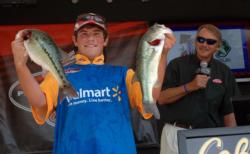 Andrew Guilliams of Springfield, Mo., was the only angler to bring a five-bass limit to the stage on the final day. 