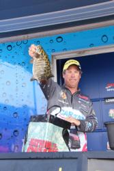 Day-two leader  Derek Strub had another solid performance, but he was just missing the 5-pound bites he had found on days one and two.