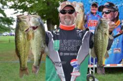 Russ Hamilton, Jr., of Manassas, Va., grabbed the top spot in the Co-angler Division after boating an impressive 15-pound, 10-ounce catch.