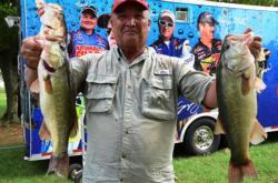 Co-angler Kermit Crowder of Matoaca, Va., finished the day in second place.