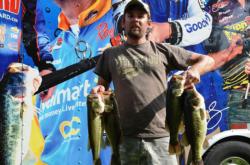 Co-angler Brian Peak of Wytheville, Va., found himself in fourth place overall with a total catch of 13 pounds, 6 ounces.