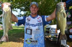 Canadian pro Cory Johnston of Peterborough, Ontario, leapfrogged from fourth to third place overall after procuring a total two-day catch of 32 pounds, 4 ounces.