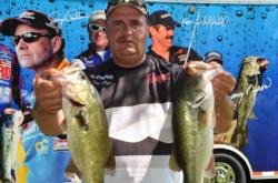 Co-angler Thomas Shafer of Pine City, N.Y., landed in the runner-up spot with only one day of competition remaining on the Potomac River.