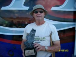 Co-angler Jim Krider of North Vernon, Ind., won the final event of the Hoosier Division season on the Ohio River with a two-day total weight of 11 pounds, 6 ounces. He earned over $2,400 in prize money for his efforts. 