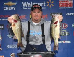 With the biggest pro catch of day two,  Jeremy Lawyer pulled within an ounce of the lead with his second-place total.