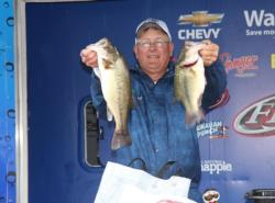  Mark Howard moved up three spots to take over the co-angler lead on day two.