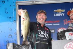 Illinois pro Tim Gaskill used his new barrel jig with a 12-inch worm to earn second place.