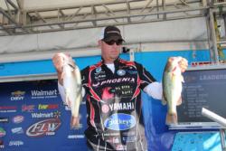 Looking for the larger gizzard shad led  Russ Lane to fourth place.