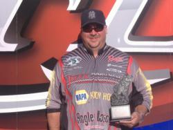 Co-angler Damien McMahon of Pilot, Va., won the Sept. 22-23 Shenandoah Division Super Tournament on the Potomac River with a total weight of 27 pounds, 9 ounces. He was awarded nearly $2,800 in prize money for his victory. 