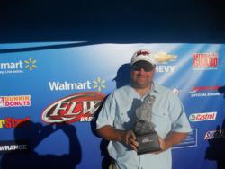 Co-angler Bryan Cothran of Belton, S.C., won the Sept. 22-23 Savannah River Division Super Tournament on Lake Hartwell with a total weight of 22 pounds, 6 ounces. He took home nearly $2,800 in winnings for his victory. 