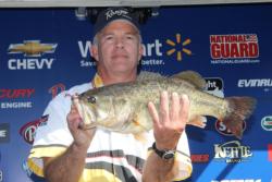  Alton Wilhoit caught only three bass on day one, but his 16-pound, 11-ounce bag was enough to put him in third place.