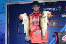 In his first visit to Lake of the Pines, Zack Birge placed fifth on day one.