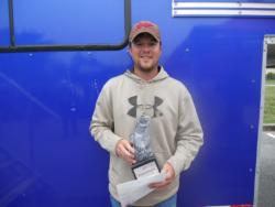Co-angler Brandon Depew of Odin, Ill., won the Oct. 4-6 BFL Regional event on Cherokee Lake with a three-day catch of 22 pounds, 10 ounces. He was awarded a new Ranger boat and motor package for his victory. 