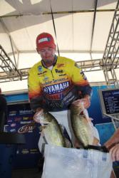 Keith Combs said the key to finding fish was hitting a lot of spots and not camping on any of them.
