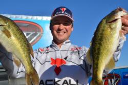 Pro Cody Meyer of Auburn, Calif., netted a 10th-place finish after day one on Lake Oroville.