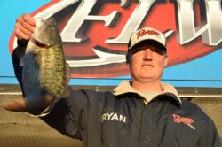 Pro Ryan Friend of Oroville, Calif., parlayed a two-day catch of 24 pounds, 5 ounce into a second-place finish after Friday's competition.