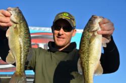 Pro Alax Parker of Oroville, Calif., used a catch of 21 pounds, 4 ounces to net sixth place overall heading into the finals on Lake Oroville.