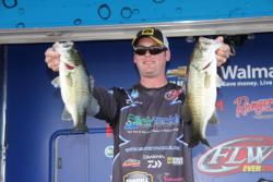 Day-one co-angler leader Daren Scott maintained his position on day two.