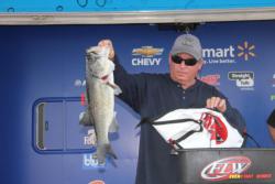 Walter Caddell caught the largest bass of the co-angler division - a 6-10. 