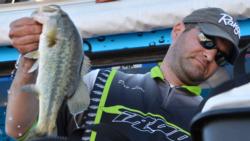 Day-two co-angler leader Daniel Leue of Colusa, Calif., ultimately finished the Lake Roosevelt event in fourth place.