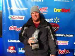 Co-angler Zak Davenport of Raleigh, N.C., won the March 2 Piedmont Division event on High Rock Lake with three fish weighing 10 pounds, 14 ounces. Davenport earned over $1,800 for his efforts. 