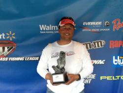 Co-angler Earnest Jones of Blythewood, S.C., won the March 2 South Carolina Division event on Lake Murray with a total weight of 10 pounds, 1 ounce. For his victory, Jones walked away with over $1,600 in prize money. 