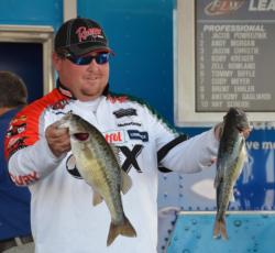 Jacob Powroznik rode spotted bass to a second-place finish at Smith Lake. 