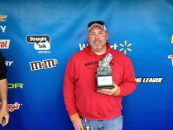 Co-angler Blaine Wimberly of Nashville, Tenn., won the March 9 Walmart BFL Music City Division event on Pecy Priest after landing a total catch of 9 pounds, 1 ounce. Wimberly took home over $1,200 in winnings.