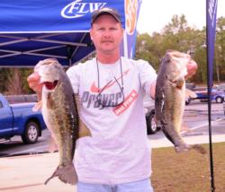 Pro Tony Davis of Williston, Fla., is in fourth place with a two-day total of 37 pounds, 8 ounces.