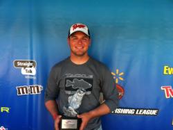 Co-angler Brandon Patterson of Manhattan, Kan., won the April 6 Ozark Division event on Lake of the Ozarks with five-bass limit that weighed 18 pounds, 2 ounces. Patterson was awarded over $2,300 in tournament winnings for his victory. 
