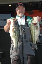 TBF National Championship competitor Roger Mezenen of Morgan, Utah, finished day one in second place with a limit weighing 23 pounds, 6 ounces. 