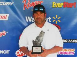 Co-angler Marc Talomie of Seneca Falls, N.Y., used a 19-pound, 15-ounce catch to capture the tournament title at the April 13 BFL Northeast Division event on the Potomac River. For his efforts, Talomie walked away with nearly $2,350 in winnings.