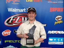 Co-angler David Leonard of Owasso, Okla., won the April 27 Okie Division event on Lake Eufaula with a limit weighing 20 pounds, 1 ounce. He walked away with more than $2,100 in prize money. 