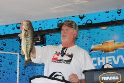 Third-place co-angler Kurt Chase found just two keepers on day three.