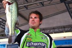 Co-angler Nick Hensley of Cumming, Ga., finished the FLW Tour Grand Lake event in fifth place.