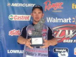 Co-angler Bryan New of Belmont, N.C., won the June 15 South Carolina Division event on Lake Wylie with a 13-pound, 8-ounce limit. New earned a check for over $1,800 with his victory. 