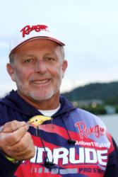 Past All-American champion Robert Walser hopes to tempt a few big bites with a crankbait.