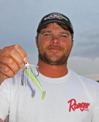 Making his fourth All-American appearance,  Mike Brueggen will fish a swim jig on day one.