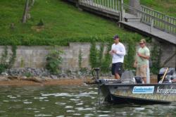 Gustafson worked both shallow and deep to catch 18-5 on day one. 