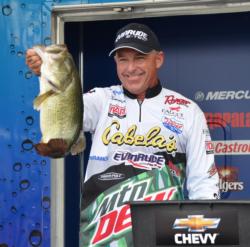 Clark Wendlandt rallied to second place after catching a 22-pound, 14-ounce stringer Friday.