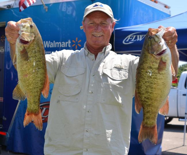 Rick Taylor caught a 21-pound, 12-ounce limit for fourth place on day one.