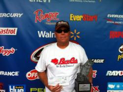 Co-angler David Williams of Fredericksburg, Va., won the July 27 Shenandoah Division event on the James River with a limit weighing 11 pounds, 1 ounce. Williams was awarded over $2,000 for his victory. 