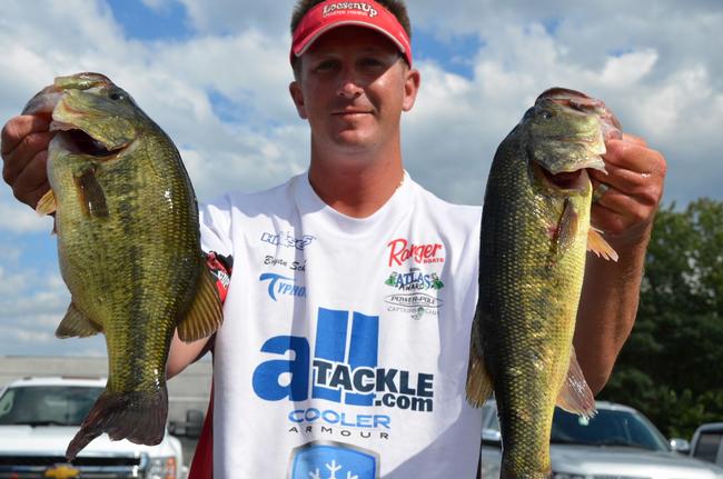 Pro Bryan Schmitt of Deale, Md., finished in fourth place after day two of competition on the Chesapeake Bay.