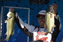 Joe Uribe Jr. takes fourth place with 76 pounds, 5 ounces for his three-day total.