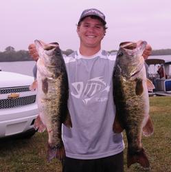 Jared McMillan of Belle Glade, Fla., holds down the third place spot after day one with 19 pounds, 4 ounces. 