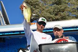Day-two co-angler leader Blaine Christiansen of San Jose, Calif., had to settle for a second-place finish on Lake Havasu after only managing one fish in the finals.