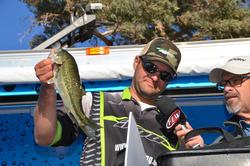 Co-angler Daniel Leue of Colusa, Calif., used a total, three-day catch of 25 pounds, 1 ounce to ultimately finish the Lake Havasu event in fourth place.