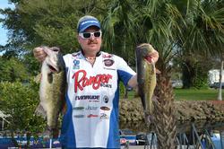 Ranger pro Ryan Chandler sits in third place with a weight of 26 pounds, 1 ounce.